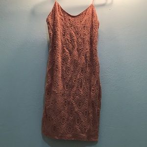 Pink Lacy Mini Dress (S)